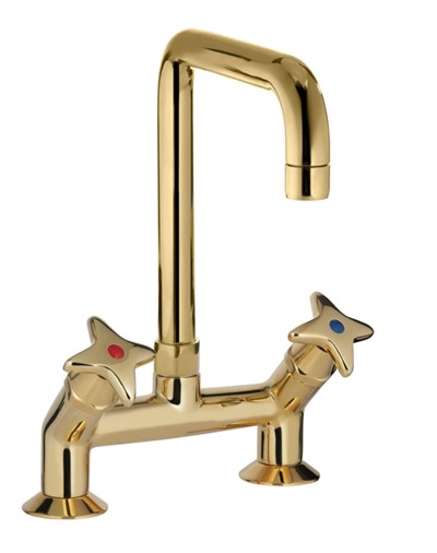 TONI Copenhagen Krydsgreb 2-huls køkkenbatteri U200 svingtud - Vælg farve