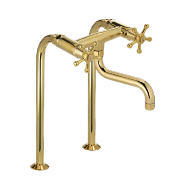 TONI Copenhagen Christiansborg køkkenbatteri på standere - I messing