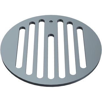 Duco Ø315 rist til karm, Gråjern