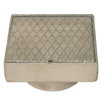 Fast karm med dæksel til 200 mm opføringsrør, 2,5 ton - galvaniseret - Duco