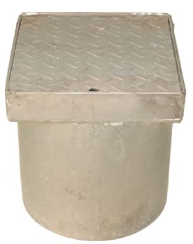 Duco flydende galvaniseret karm m/dæksel til 315 mm opføringsrør, 2,5 ton