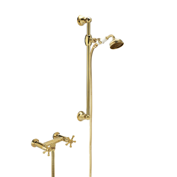 TONI Copenhagen Christiansborg Brusebatteri med håndbrusesæt - Messing - 24.431MT.555