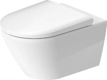 Duravit D-Neo væghængt toilet uden skyllerand sampak med softclose toiletsæde - 540x370