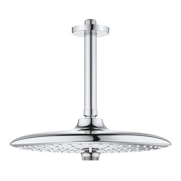 Grohe Euphoria Ø260 hovedbruser med brusearm til lofttilslutning 142 mm - krom