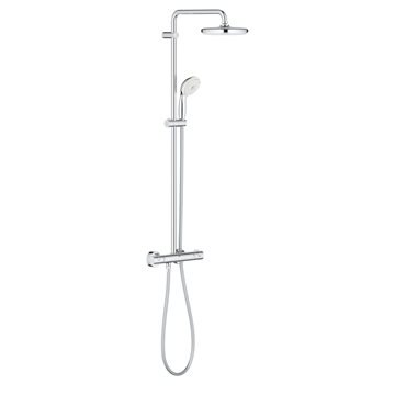 Grohe Tempesta 210 brusesystem med termostat og stor Ø210 mm hovedbruser, krom