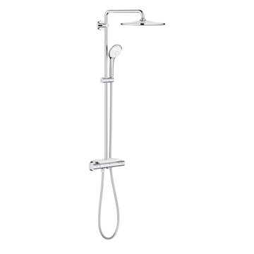 Grohe Euphoria 310 termostat brusesystem m/hoved- & håndbruser i krom