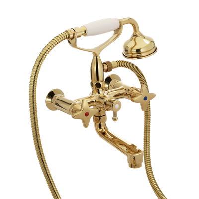 TONI Copenhagen Krydsgreb Kar & brusebatteri med håndbrusesæt - Vælg farve