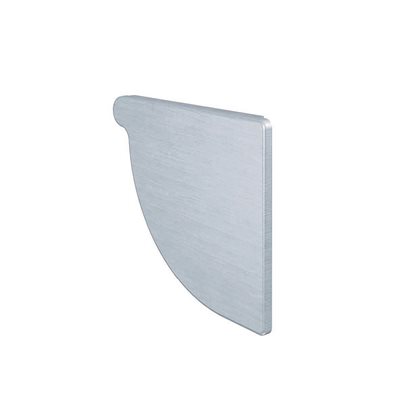 RHEINZINK endebund til højre kvartrund 333mm