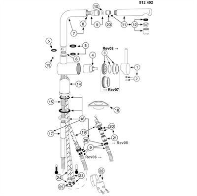 Blanco Linus-S reservedele - 