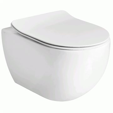 Lavabo Glomp rimless væghængt toilet - hvid