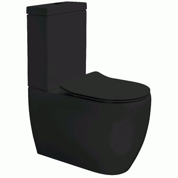 Lavabo Glomp BTW gulvstående toilet - Mat sort