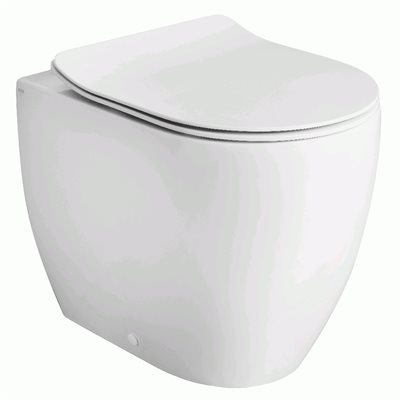 Lavabo Glomp gulvstående BTW toiletskål - Blank Hvid