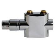 Purmo designventil, lige-model - Hvid