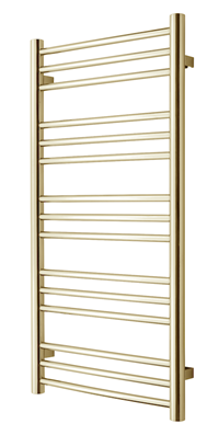 TVS PLUS LINE håndklædetørrer i messing / Guld (PVD) - 990 x 500 mm