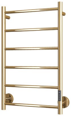 TVS Plus 6 el-håndklædetørre 800 x 500 mm​ Børstet Guld/messing (PVD)​