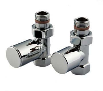 Strømberg VK600 ventilsæt Ligeløbende - krom 