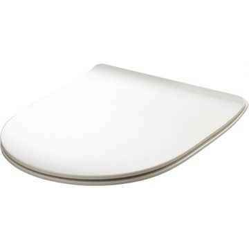 Lavabo Glomp Slim Mat hvid toiletsæde for vægtoilet med softclose