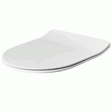 Lavabo Glomp Slim Mat hvid MINI toiletsæde for vægtoilet med softclose
