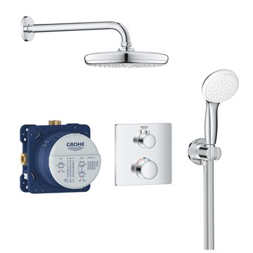 Grohe Grohterm Tempesta 210 brusesystem m/hånd- og hovedbruser t/indbygning i krom