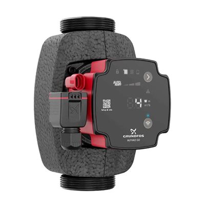 Grundfos ALPHA2 GO cirkulationspumpe 25-75 til varme