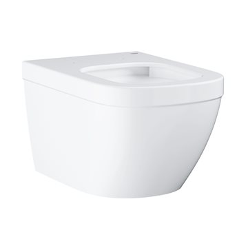 Grohe Euro Ceramic væghængt toilet m/åben skyllerand og rengøringsvenlig overflade, hvid