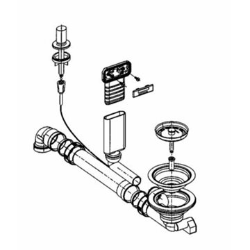 Blanco afløbssæt til Andano MX 400/450/500