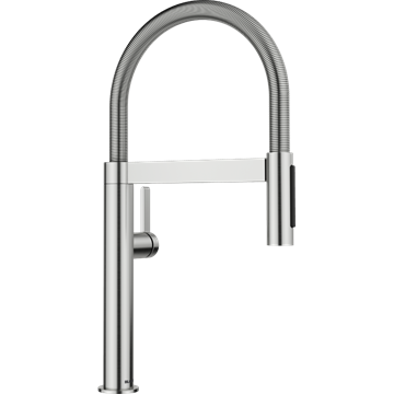 Blanco Culina-S II mini køkkenbatteri med bruser i PVD Steel