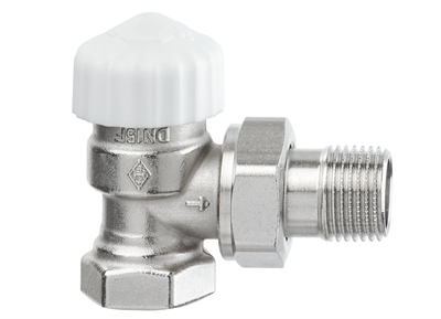 TA Calypso Exact vinkelløbende radiatorventil 1/2" DN15