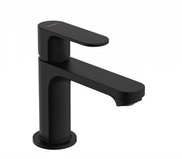 Hansgrohe Rebris S 80 håndvaskarmatur med løft op bundventil, matsort