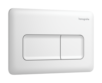 hansgrohe iFrame Original Q Trykplade til dobbeltskyl - mat hvid