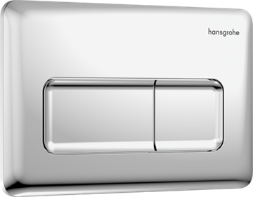 hansgrohe iFrame Original Q Trykplade til dobbeltskyl - krom