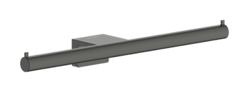 hansgrohe AddStoris S dobbelt toiletpapirholder i Børstet sort krom PVD