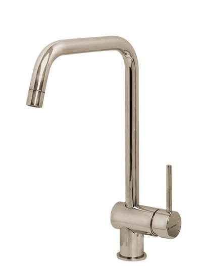 Newform XT køkken blandingsbatteri med J-tud i Børstet krom