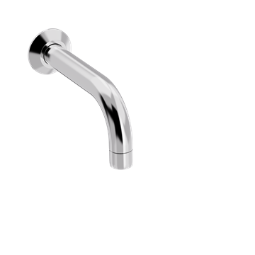 TONI Copenhagen Fast RH udløbstud, 150 mm i krom