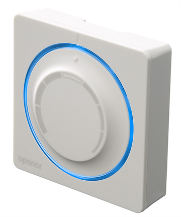 Uponor Smartix Wave termostat med drejeskive & skala ledn.ført t-145 bus