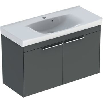 Ifö Sense kompakt møbelpakke med låger 90 cm, Mørkegrå 