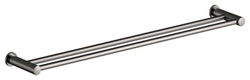 Damixa Silhouet håndklædestang dobbelt 800mm, Børstet grafitgrå PVD