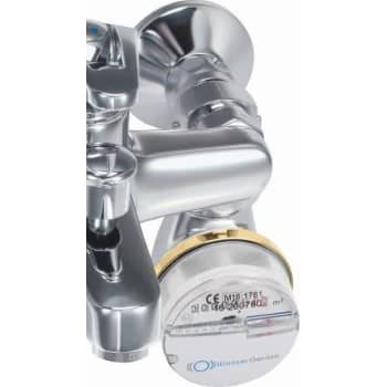 BWZ QN1,5 koldtvandsmåler, 30°, til brusearmatur, komplet