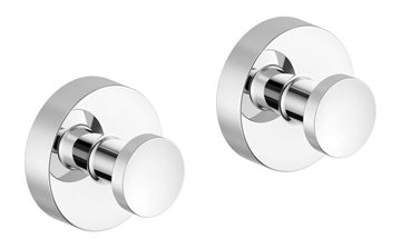 Damixa Zen håndklædekroge med roset sæt á 2 stk. - vælg farve