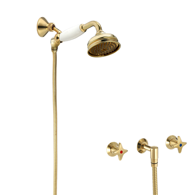 TONI Copenhagen Krydsgreb batteri til indbygning m/håndbruser - Vælg farve