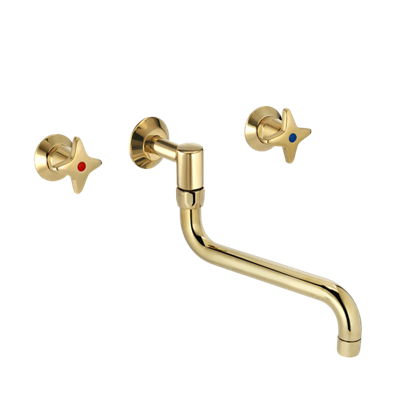 TONI Copenhagen Krydsgreb Køkkenbatteri S200 til indbygning - Vælg farve