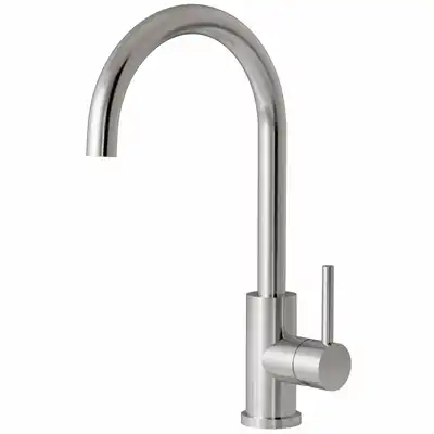 Lavabo Kubus 140 RS Round køkkenarmatur i Rustfrit stål