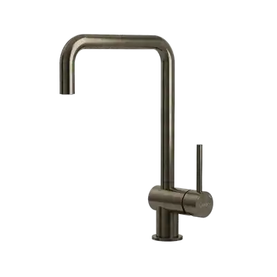 LAVABO Kubus 030 Square Køkkenarmatur m/U-tud i bruneret natur messing