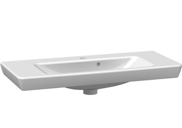 Dansani Lotto vask 85 cm i porcelæn - hvid