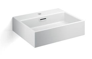 Lineabeta Quarelo porcelænsvask 50x42x13 cm m/hanehul og overløb