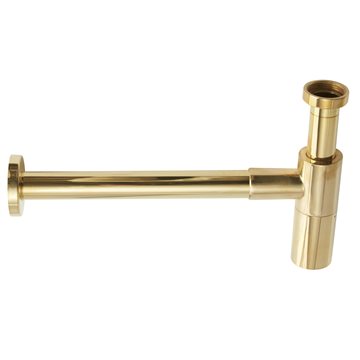 LAVABO Luna Vandlås t/vægmontering i Natur messing