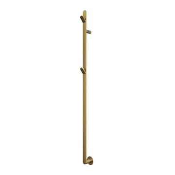 TVS Plus 1F slimline El-håndklædetørrer m/timer 1530 x 80 mm, Børstet guld / messing PVD