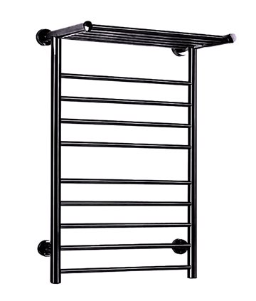 TVS ELDO H El-håndklædetørrer m/timer og hylde 800x530mm, Sort