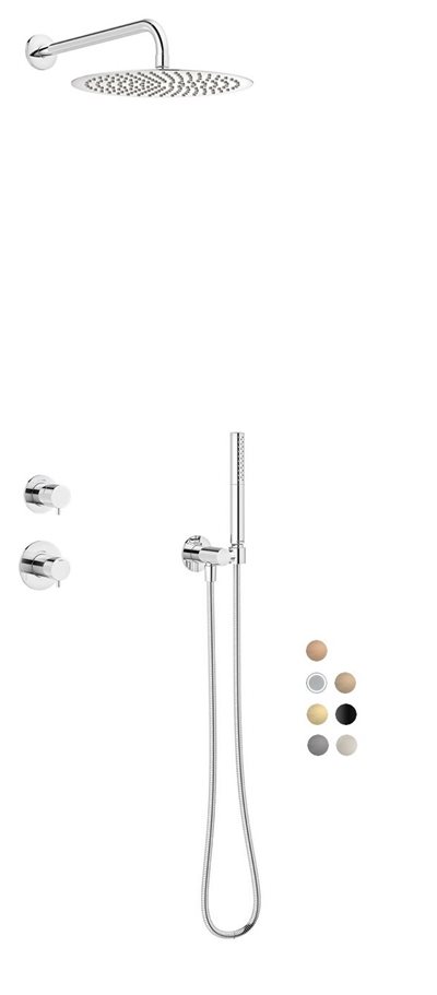 Damixa Iris DS 1 indbygnings brusesystem - Vælg farve