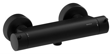 Damixa Iris brusearmatur med termostat, mat sort